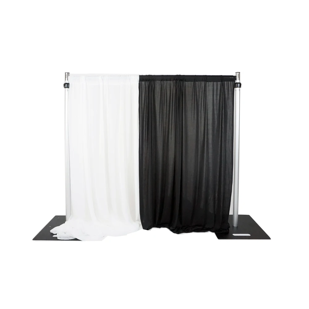 Adjustable Stage Decoration Backdrop Telescopic Pipe And Drape for Trade Show Display
