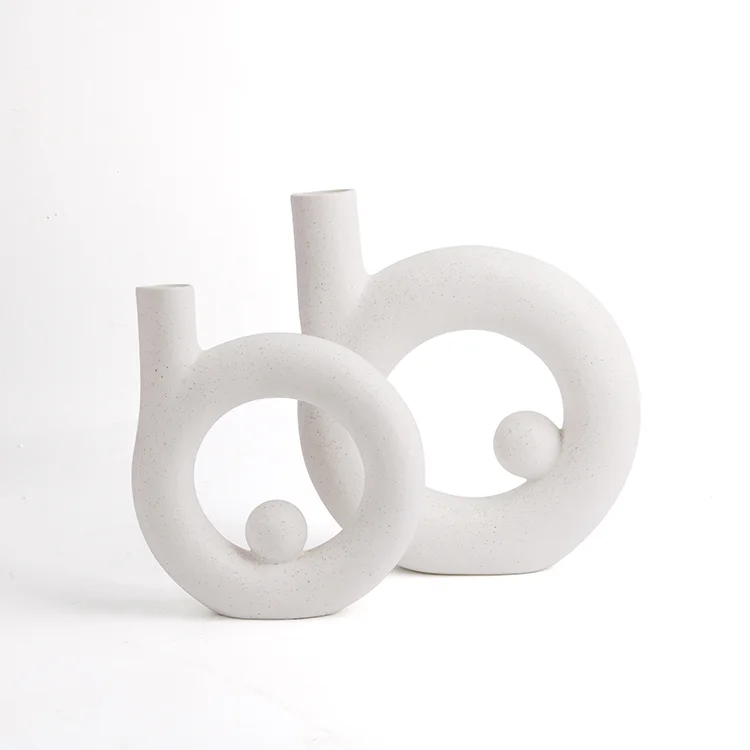 New Design Nordic Modern Creative Ceramic Vases Flower Arrangement Porcelain Home Decoration