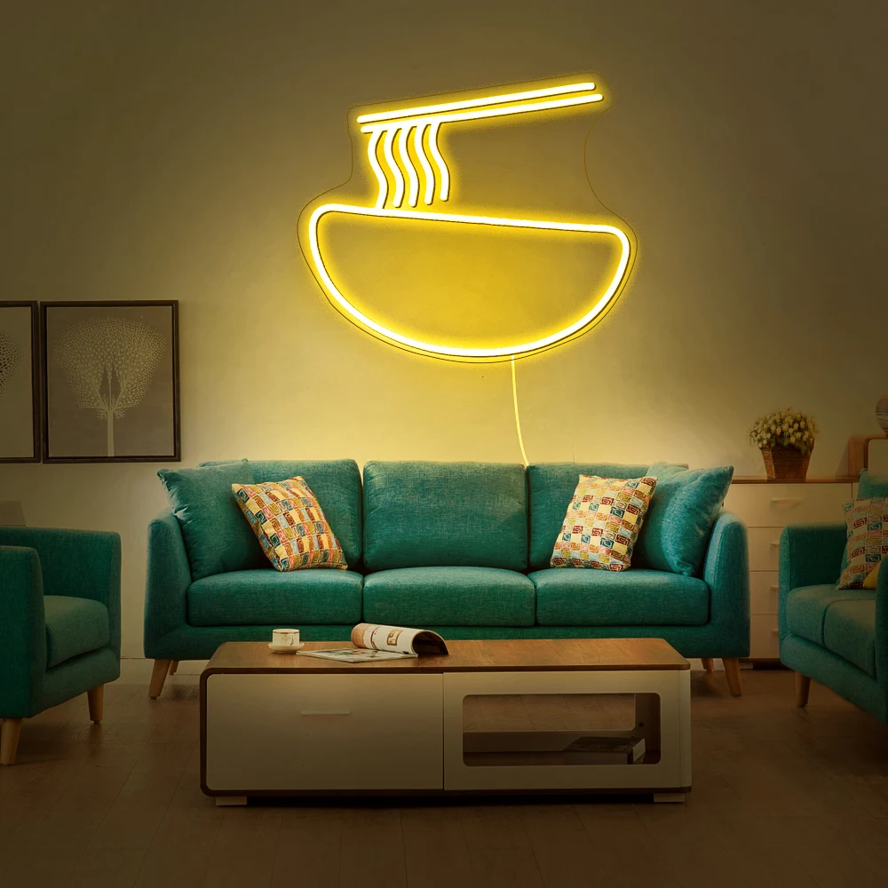 noodle led Neon Sign Led Advertising Custom Neon Light Signs Custom Neon Sign For Wedding Bar Party Decoration