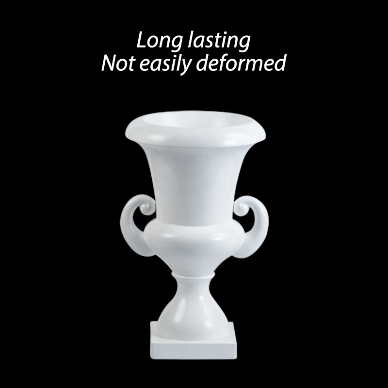 Белая ваза из стекловолокна для свадьбы, креативная форма