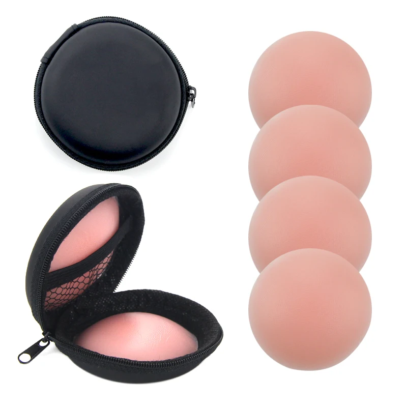 Adhesive Seamless Reusable Silicone for Sexy Women Packaging Case Pasty Nippies Nipples Nipple Cover Covers