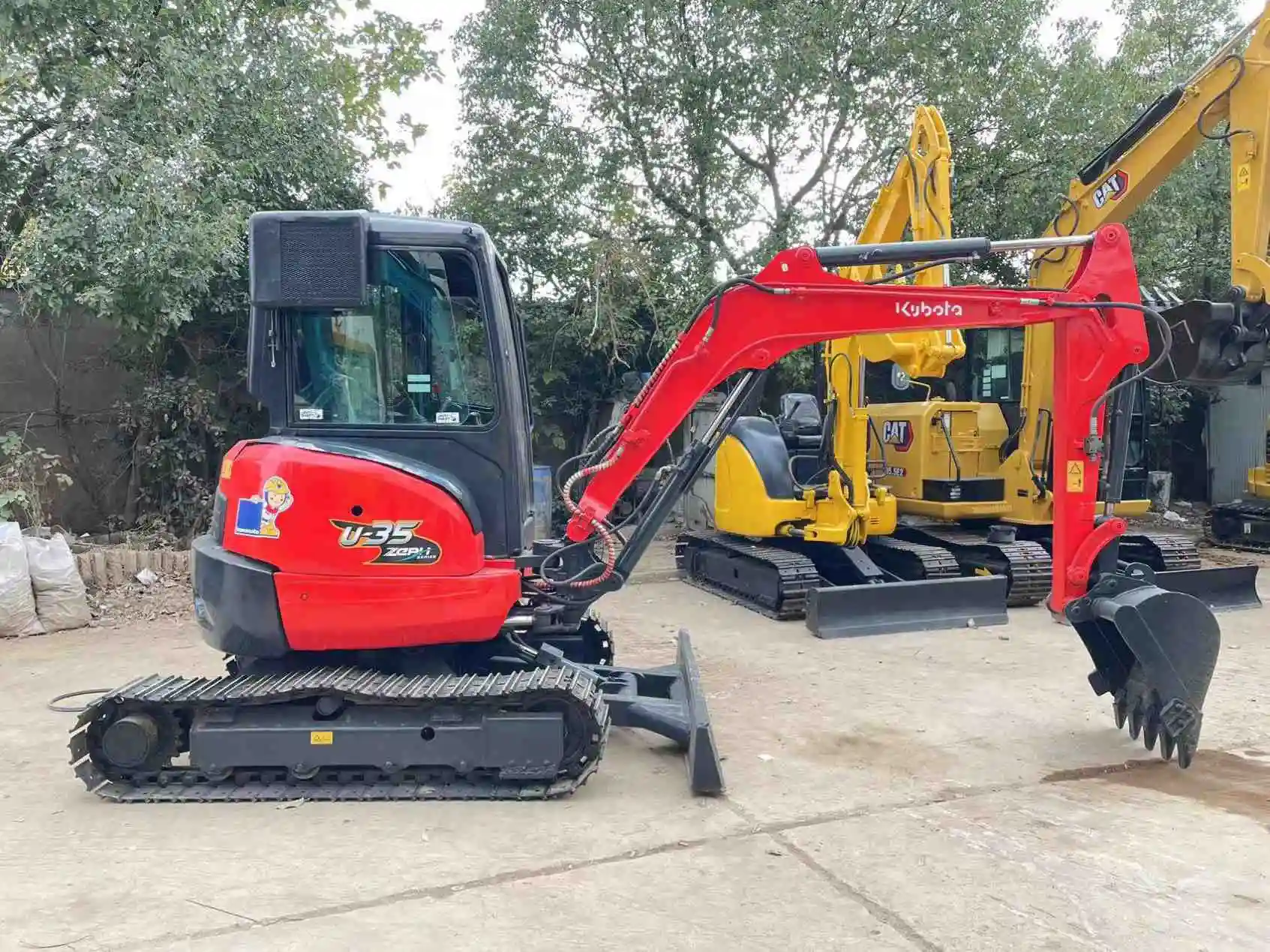 Роликовый экскаватор для Kubota U35
