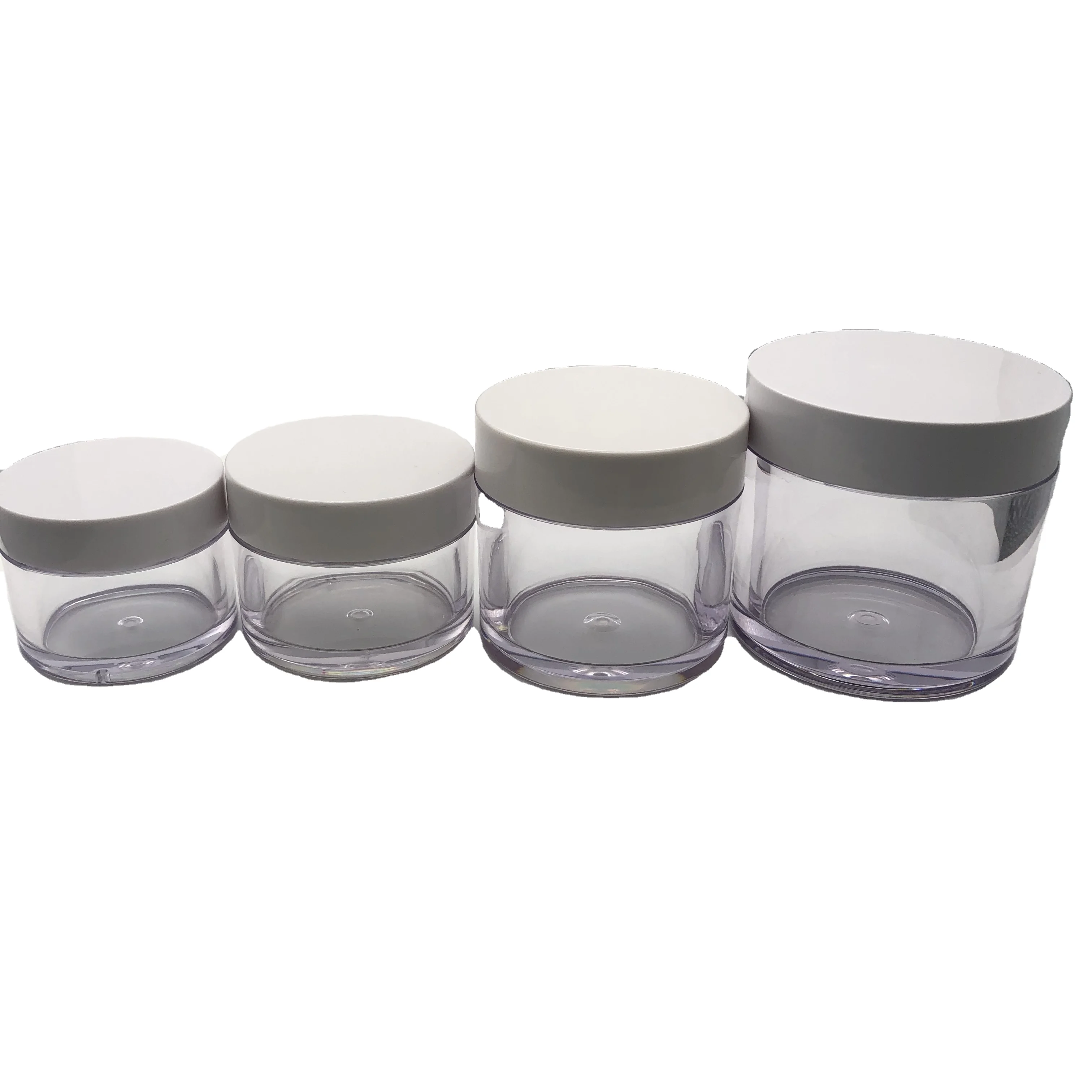 PETG cream jar Sample Containers with Lids Small Containers Bulk Refillable Pot Jars for Beauty Products Make-Up Lip Balms