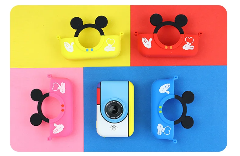 
Mickey kids camera cartoon digital photo Mickey HD sports toy cute mini portable 1080p 