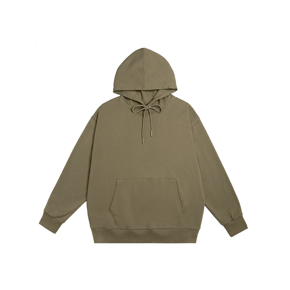 High Quality Blank Unbranded Logo Cotton Fleece Sweatshirt Custom Brown Pullover Oversize Hoodie