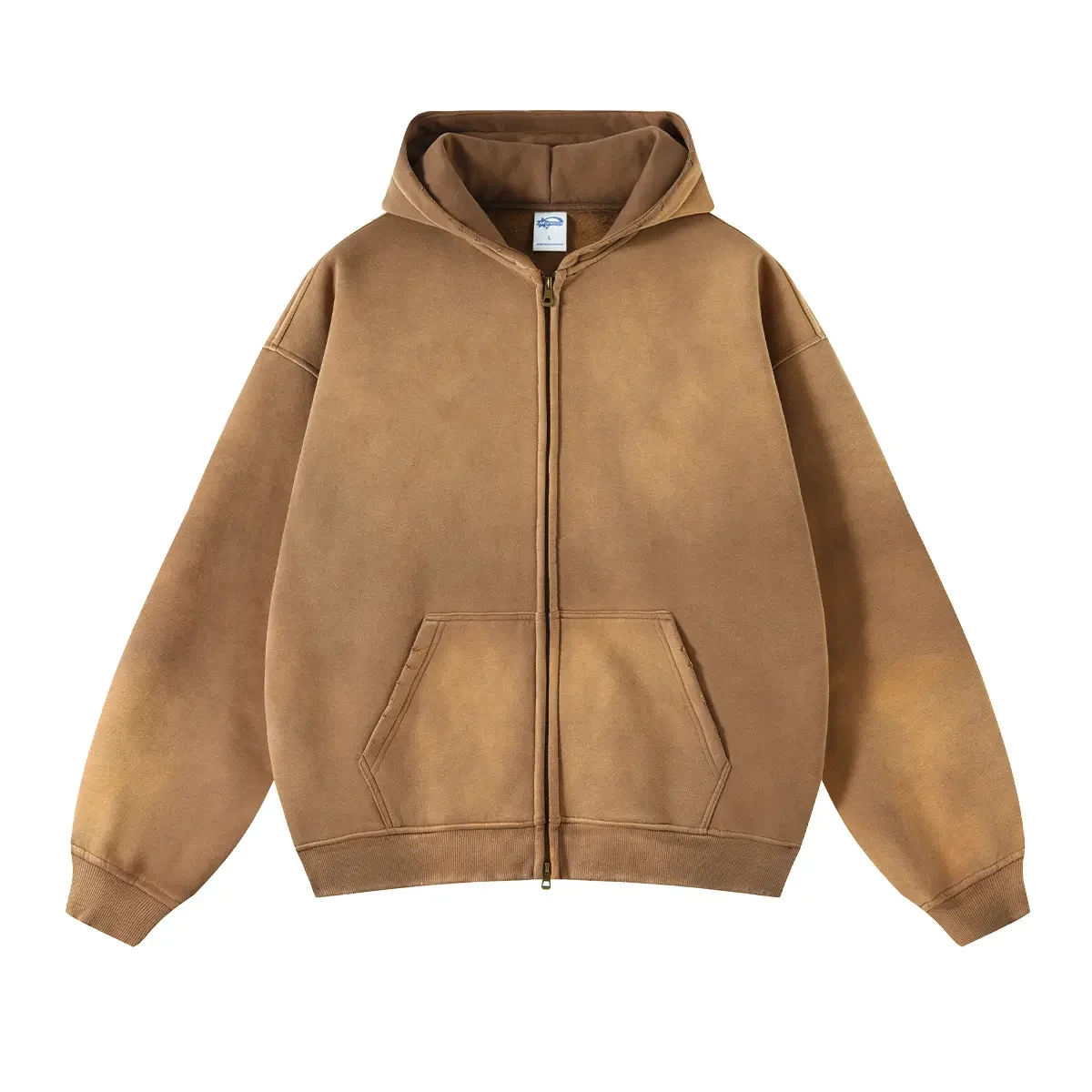 Factory wholesale custom heavyweight 420g antique batik old hooded sweater loose suitable for washed street wear ladies hoodie