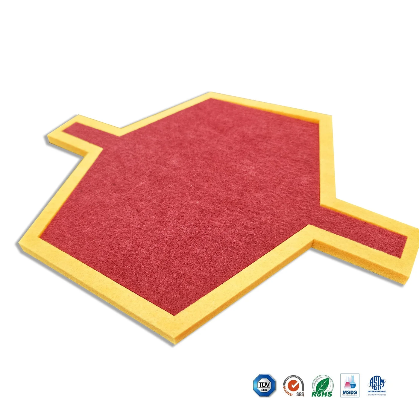 
Colorful Wall Sticker, Acoustic Sound Panels, PET Polyester Fabric Acoustic Panel 