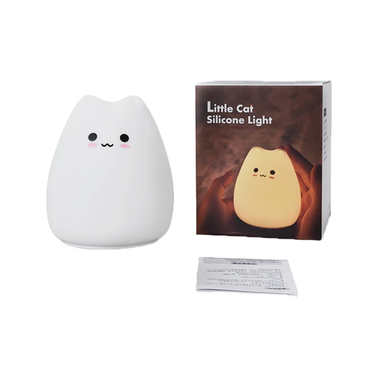 Eye-care Led Squishy Animal Night Lamp Auto off Usb Charging Kids Reading Lamp for Bedroom Living Room Decoration