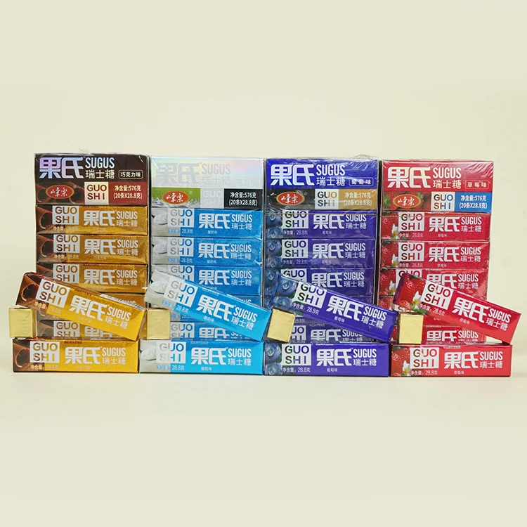 Hot Sales Chewable Gummy Milk Candies Sweet Fruity Flavors Toffee Candy Manufacturer