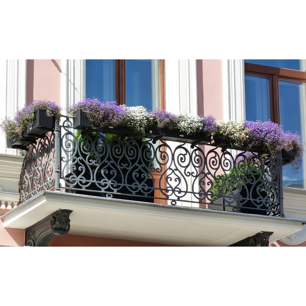 Aesthetic Wrought Iron Pattern Railing Exquisite Decorative Balcony Railings for Balcony