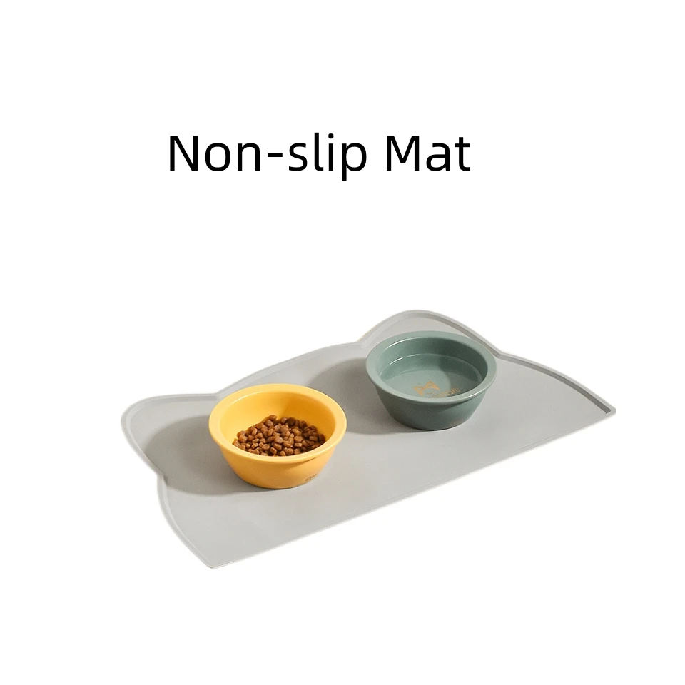 Anti Tropf Hundenapf All-In-One Feeding Mat Pet Double Bowl Lick Mat Designer Anti Splash Dog Silicone Bowl No Spill