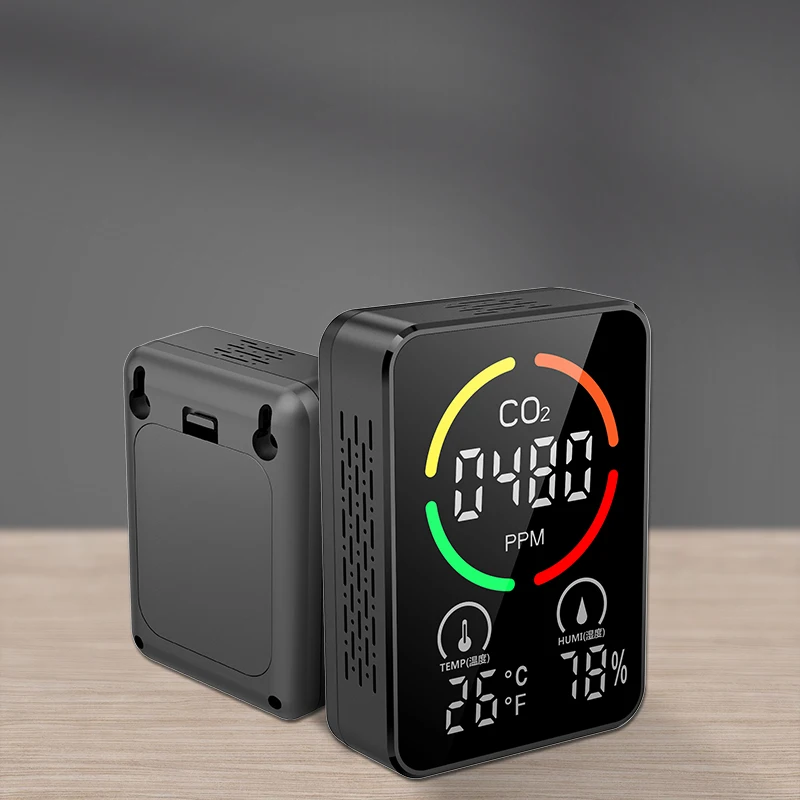 Портативный детектор углекислого газа CO2, тестер концентрации газа, анализатор качества воздуха, измеритель CO2