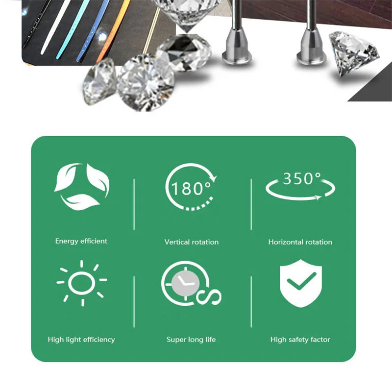 Hot Sale Mini Spotlight Led Cabinet Lights Jewelry Glass Display Showcase Led Light for Jewelry Store Antique Shop