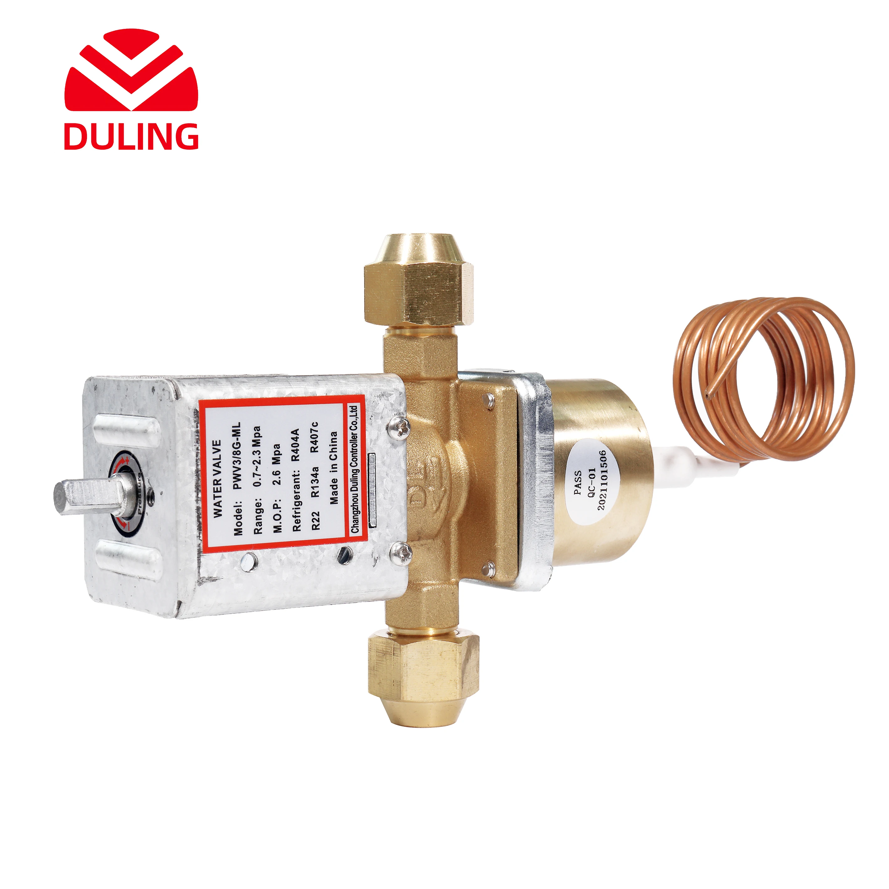 Temperature Controlled Water Flow Control Valve for Refrigeration Equipment