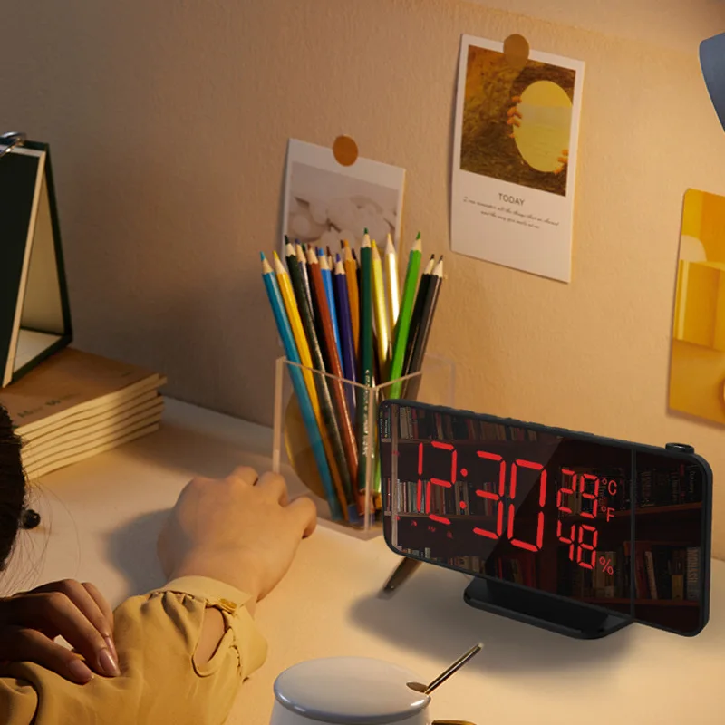 clocks luxury wall alarm with 4g voice listen secret safe box hidden new arrivals art led light and bedroom cute motorcycle home