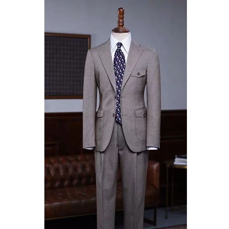 MTM сделано для измерения индивидуальные ручной работы на заказ свадебные мужские костюмы жениха смокинги пиджак брюки