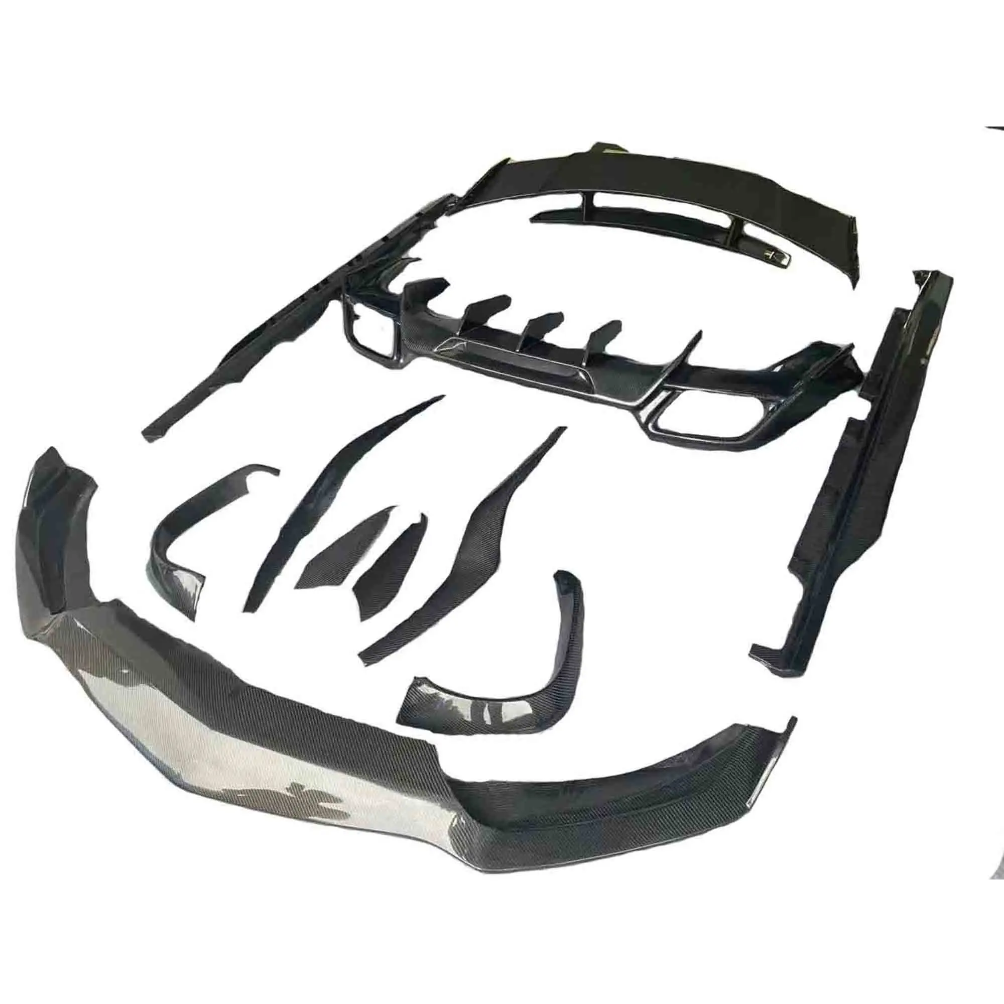 Carbon fiber Body kit for AMG GT Front lip, side skirts ,rear diffuser,trunk spoiler