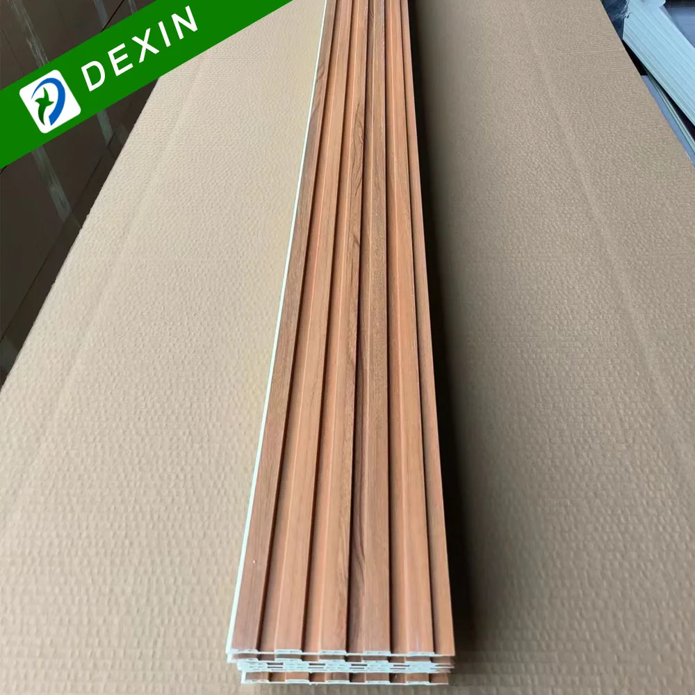 160*24 150*8 Waterproof Custom Color Decorative WPC Fluted Wall Panel for Home Decoration