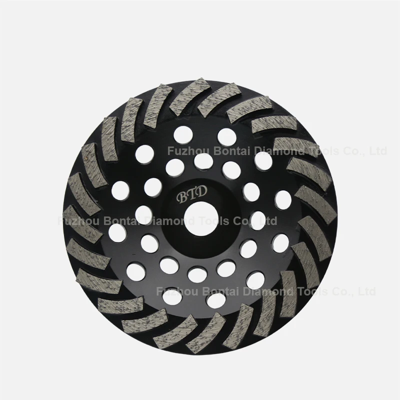 180mm turbo diamond segments floor grinding plate wheel disc for concrete