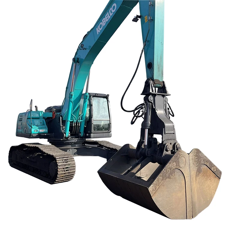 Clamshell grab for hydraulic excavator designed for use on truck mounted cranes hydraulic excavators and material handlers