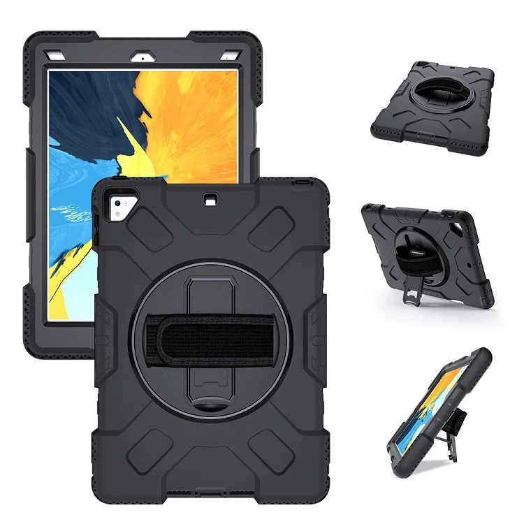 9,7-дюймовый чехол для планшета для Ipad 6-го поколения 9,7-дюймовый, 9,7-дюймовый Мягкий силикон + Жесткий ПК, силиконовый регулируемый ремешок 20