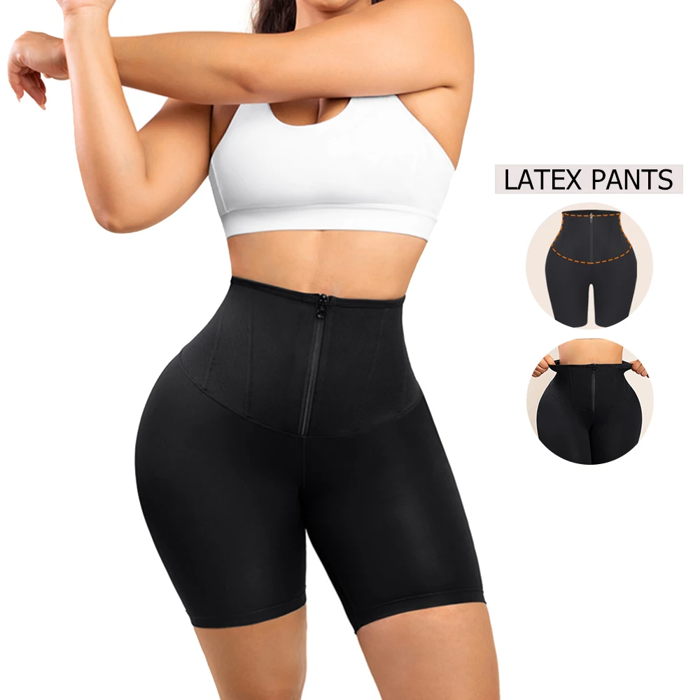 HEXIN slimming latex tummy control sport waist trainer leggings women