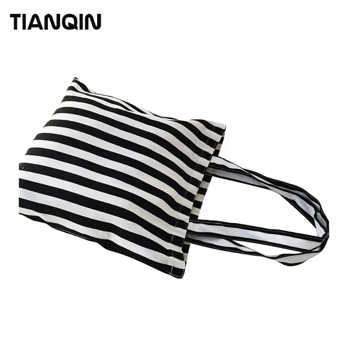 TINYATChina Manufacturer Custom Luxury Designer Cheap Handle Handbag Canvas Shopping Bag Heavy Duty Cotton Tote Bag