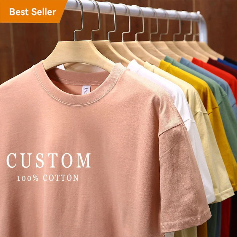 2023 Custom Fashion Summer Camisas T Shirts Oversize Nasa Letter Printed 100% Cotton Street Wear Hip Pop Casual Men T Shirts