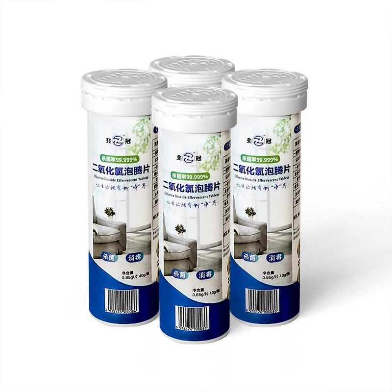 Domestos clean chlorine dioxide effervescent tablets portable household chemicals