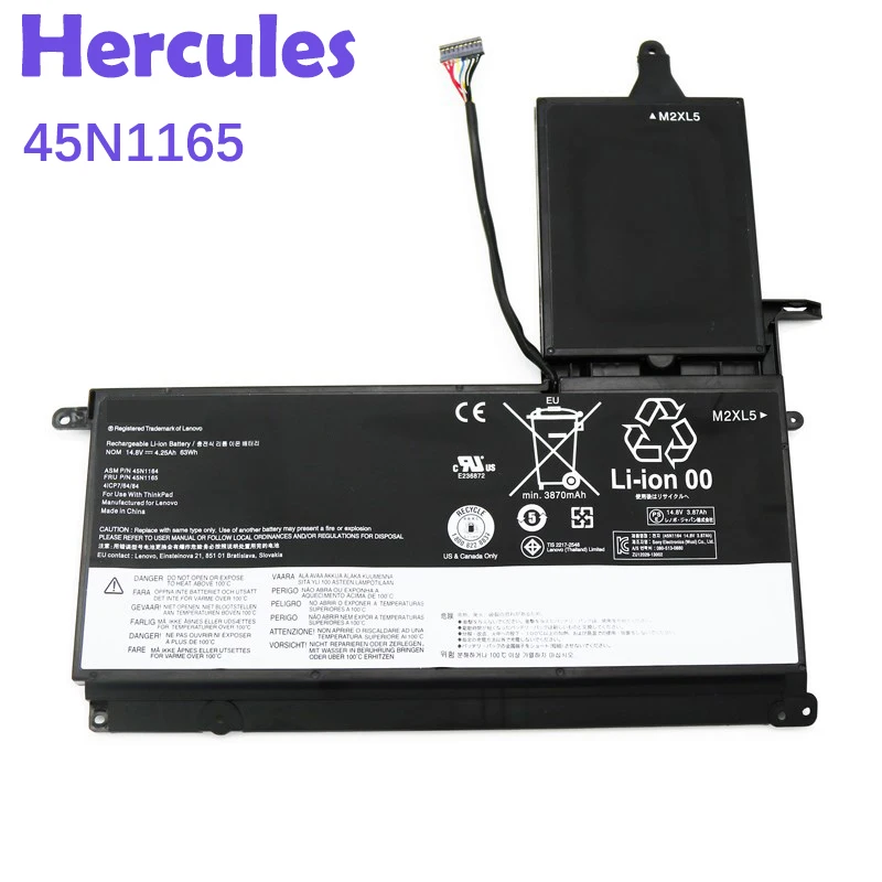 45N1165 45N1166 45N1167 PXD3X2 laptop battery for Lenovo ThinkPad S531 S540 rechargeable notebook battery