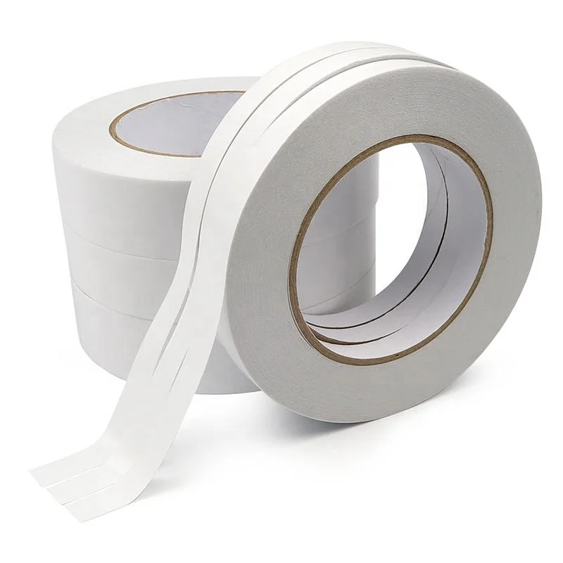 Double Sided Tissue Stationery Adhesive Tape Based Paper for Office Waterproof Acrylic Polyester High Quality Waterproof Box