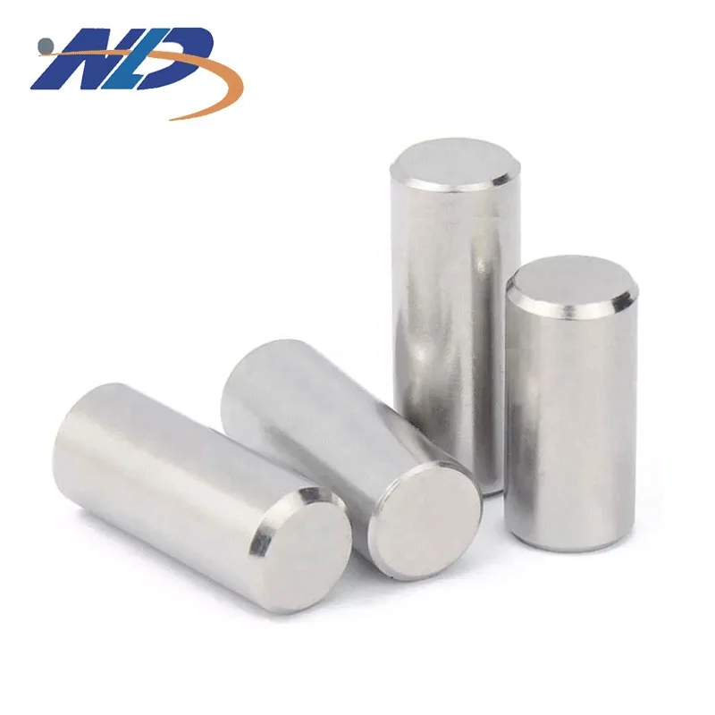 NLD Customized High Quality 304 420 Stainless Steel 7mm Spring Taper Zirconia Knurl Grooved Threaded Dowel Pin Zinc Alloy Carton