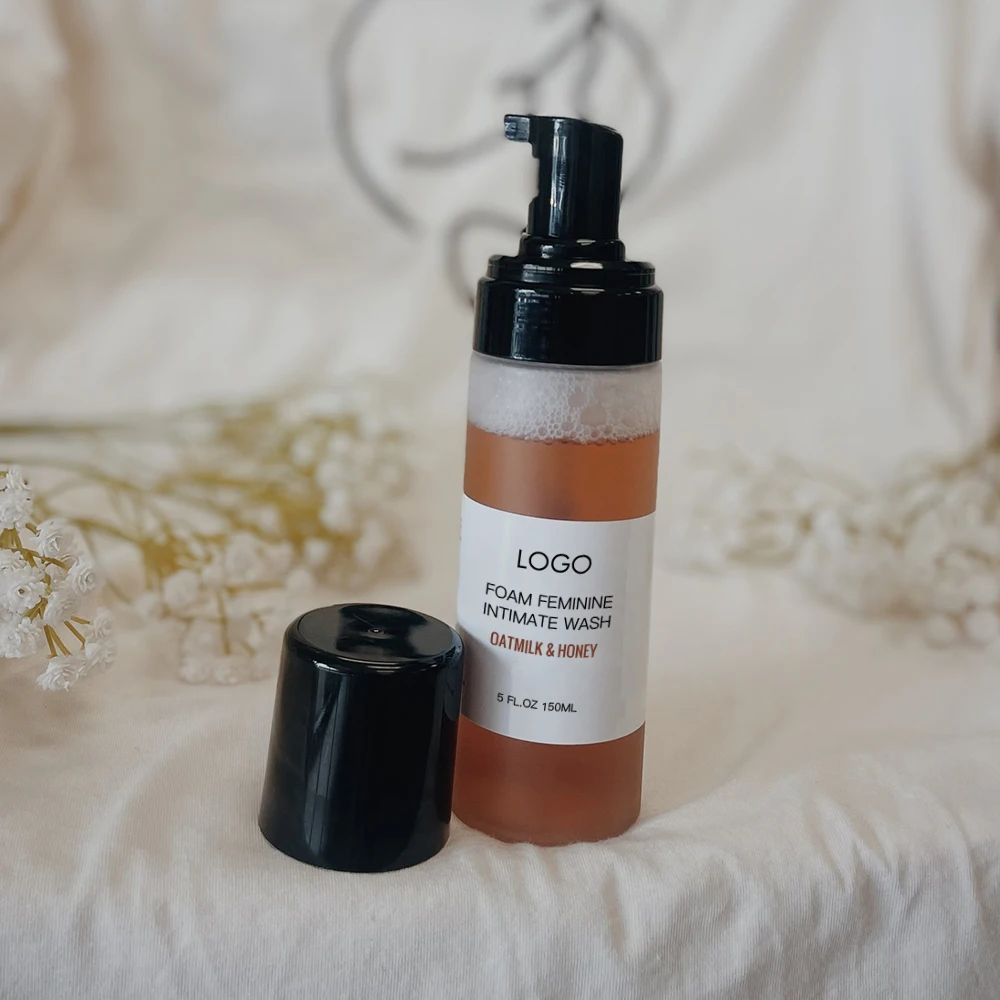 Oem Odm Oatmilk pH Balance Blocks Vaginal Odor Soothing Yoni Itching Daily Foaming Intimate Wash Feminine Wash