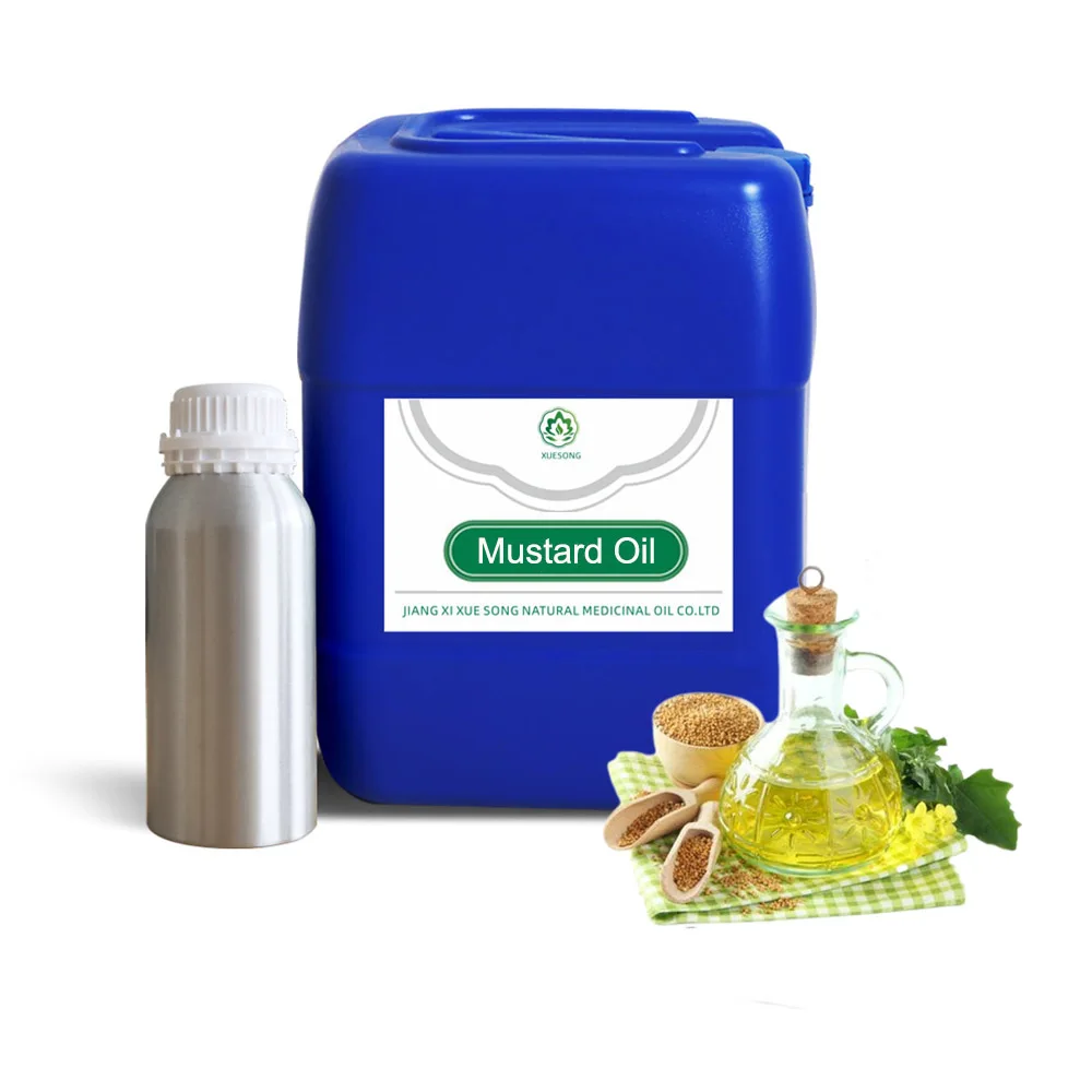 Wholesale Bulk 100% Pure Natural Mustard Oil Food Grade Essential Oil for Beauty Addictive Massage Oil from Seeds Raw Material