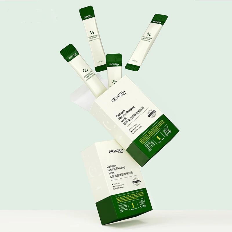 Дневной и ночной гель для красоты BIOAQUA без мытья, укрепляющая маска для сна с коллагеном для корейского органического натурального ингредиента