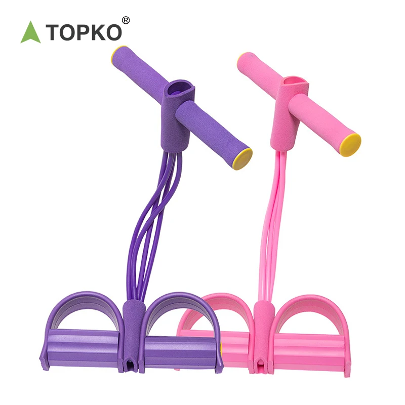 TOPKO Stocked Flexible Tension Bands indoor yoga feet-pedal tension resistance tension bands