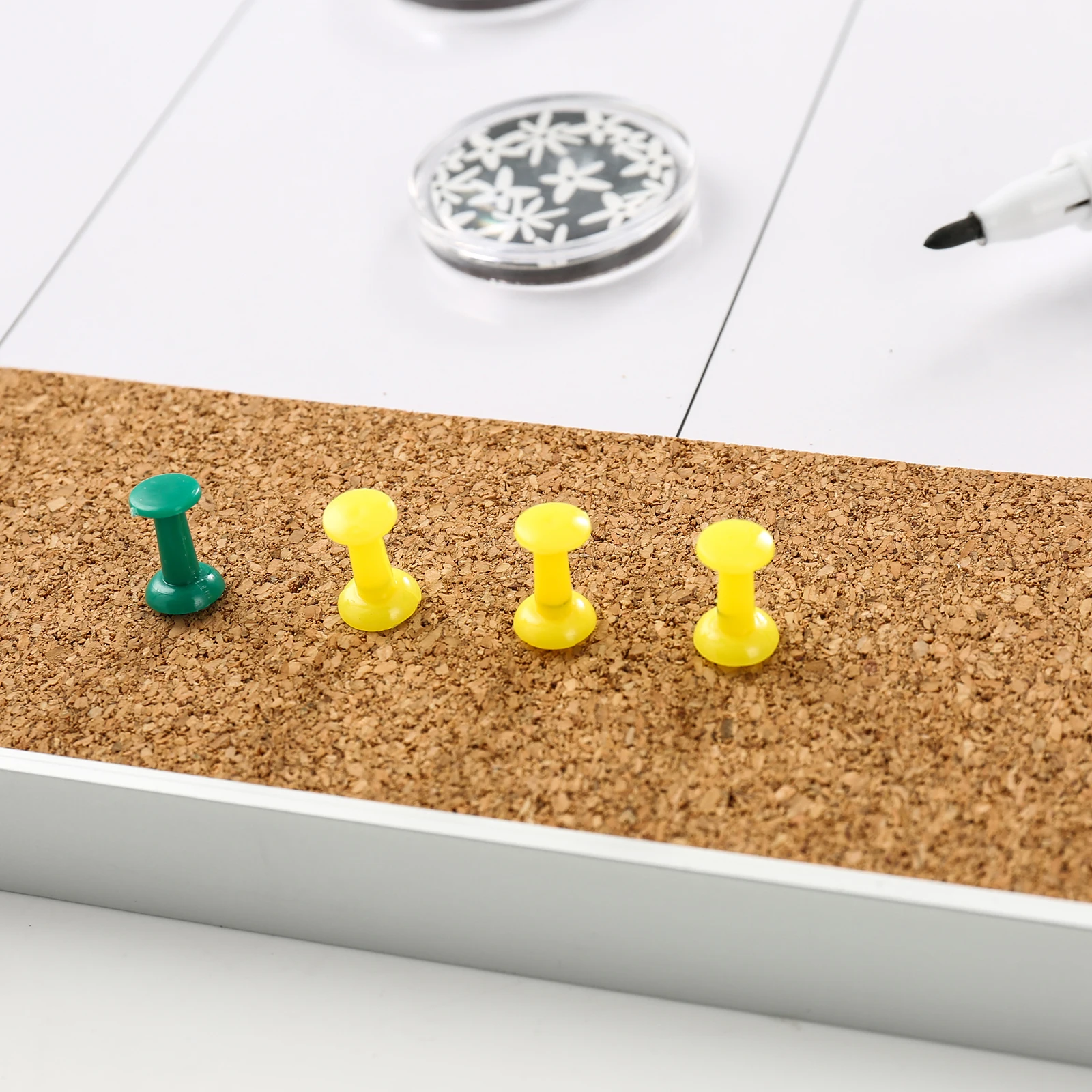 Magnetic Whiteboard Weekly Planner Cork Message Board 2 in 1 Combination Board With Marker