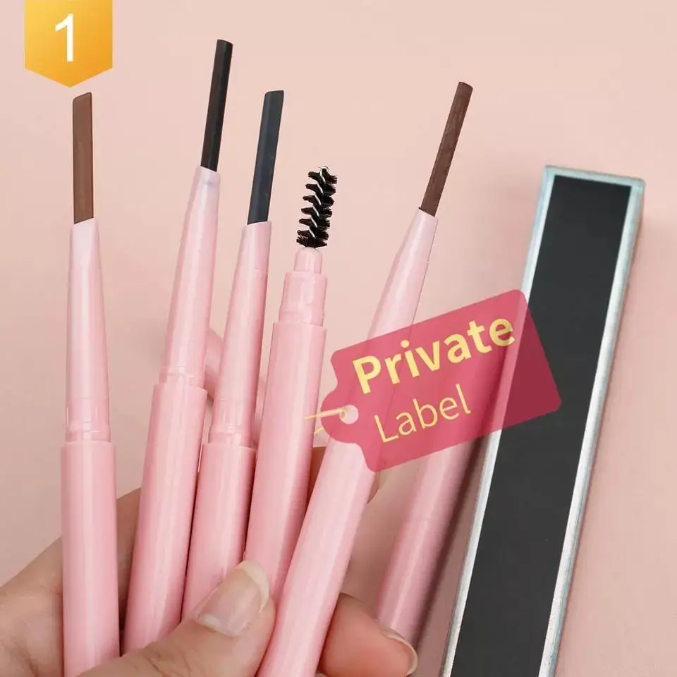 Карандаши для бровей с индивидуальной этикеткой, водостойкий гель для бровей с личной этикеткой, сделайте свой собственный логотип