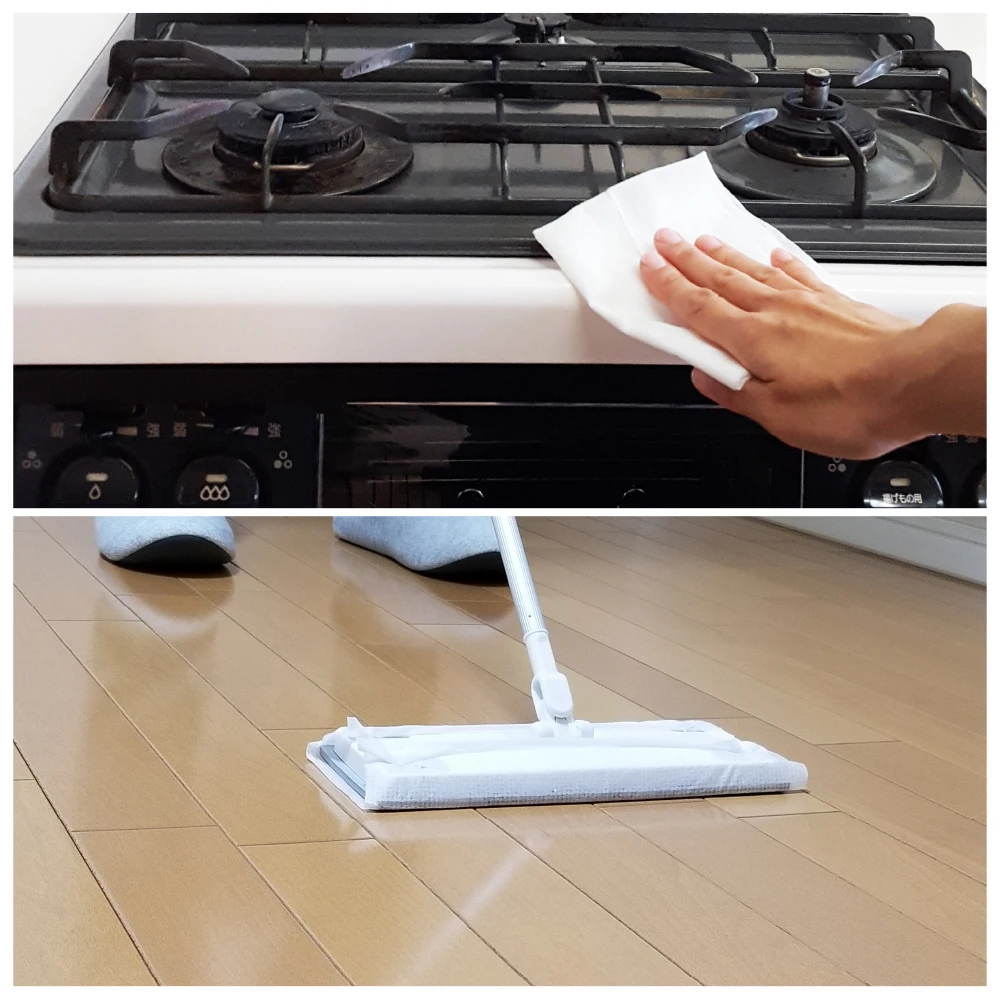 Eco Friendly Japanese Wet Household Cleaning Wipes For Kitchens