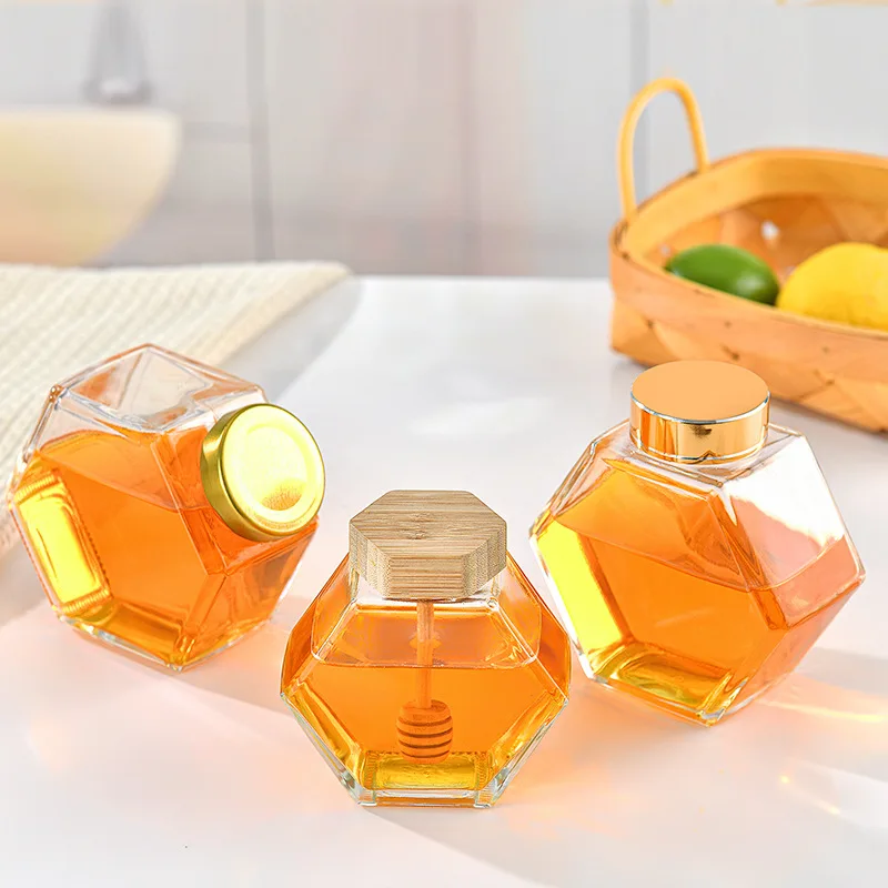 High Quality Factory Customized Honey Glass Jar Jam for Dispenser Bottle