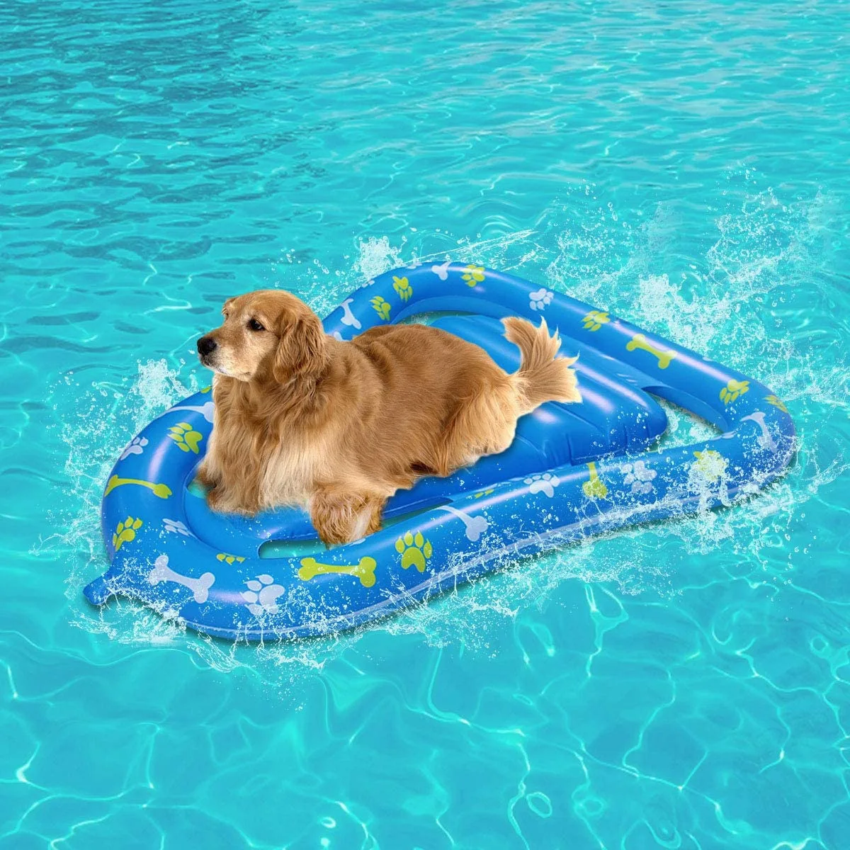 A04 Shaped dog swimming pool play summer hot sale inflatable swimming floating mattress for pet inflatable pool floats for dog
