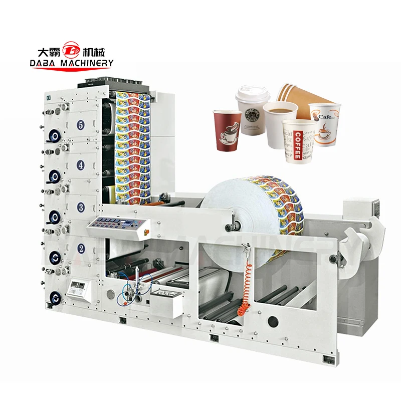 multicolor paper cup blank printing machine printing machine for small business paper cup