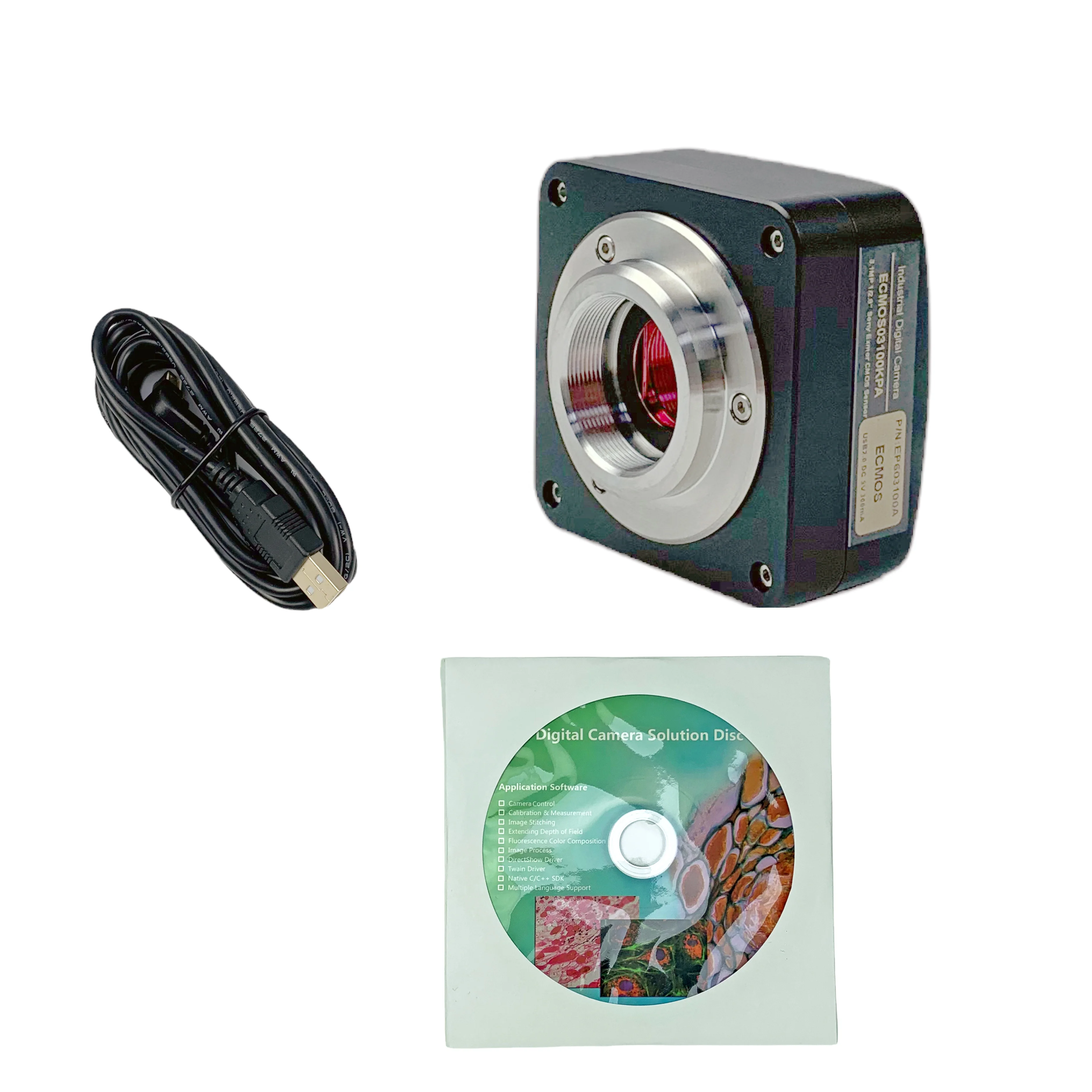 PCT-H14MP USB2.0 Color CMOS C-Mount Microscope Camera Built-in Measurement Software