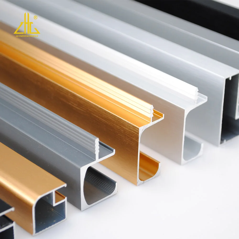 ZHL ALuminum Kitchen Cabinet Handle Profiles Furniture Aluminum Extrusion Profiles