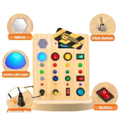 Wholesale high quality wooden busy board kids toys for early childhood education
