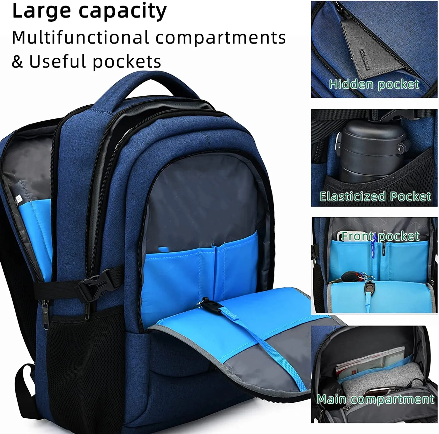 New High Quality Custom 17 Inch Business Laptop backpack for Men College School Laptop Bag