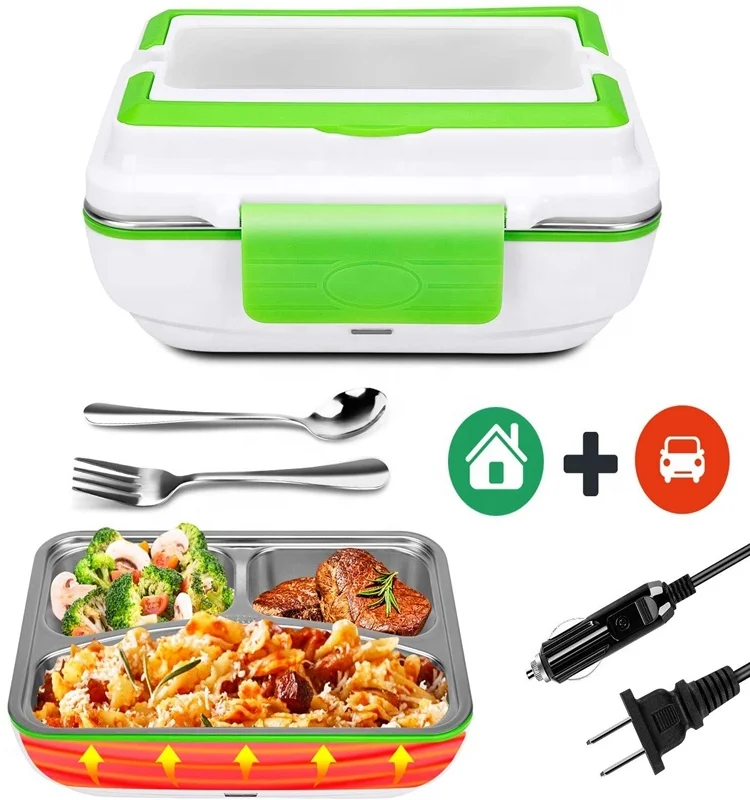 Новый дизайн 304 герметичный контейнер Tiffin Bento из нержавеющей стали подогреватель для хранения пищи Ланч-бокс с электрическим подогревом