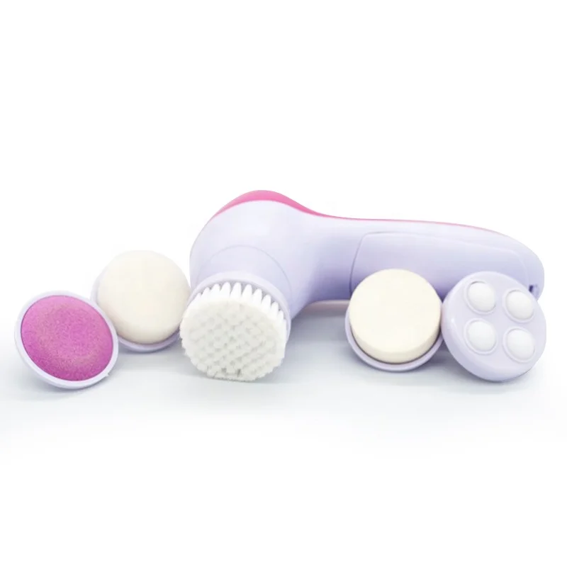 On Sale Skin Care Beauty Device Electric Scrubber Massager Deep Cleansing Wireless Sonic Vibrating Rotating Facial Clean Brush
