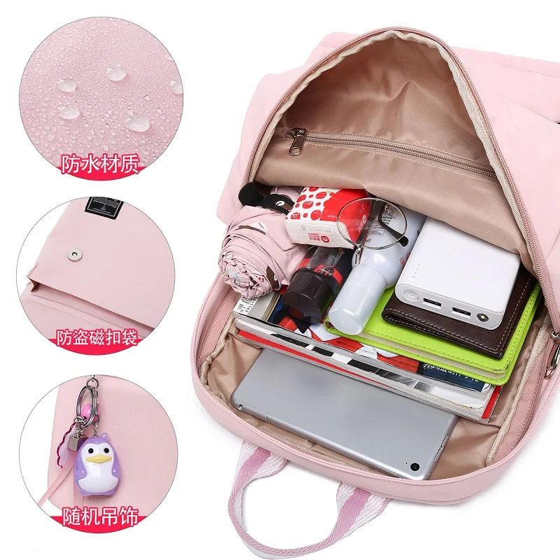 
In Stock Girls School Bag Kids Backpack Bags Children Waterproof Polyester Unisex 