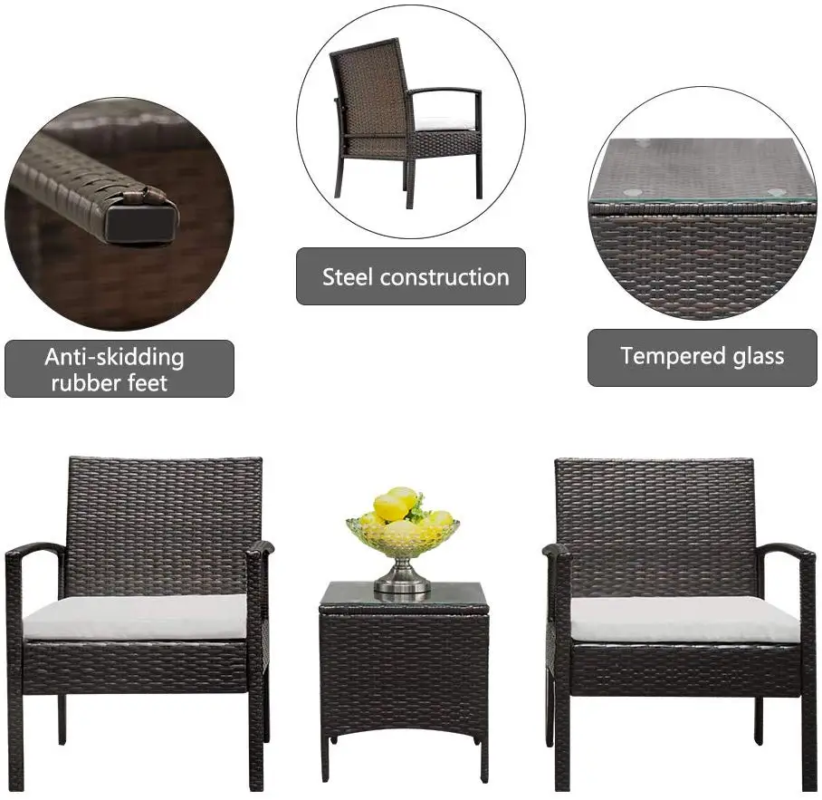 All Weather Modern Garden Sets For Hotel Patio Sofa Patio Furniture Nice Bistro Set